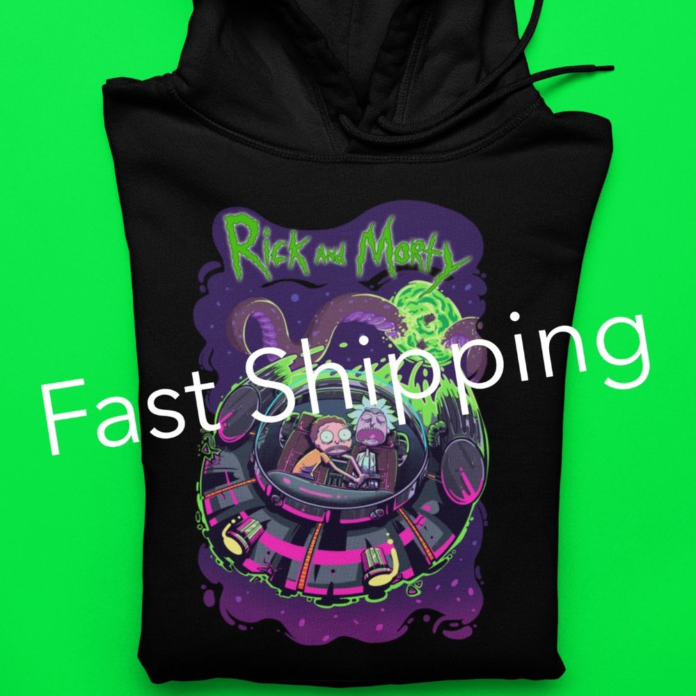 RICK AND MORTY HOODIE ~ Fast Shipping